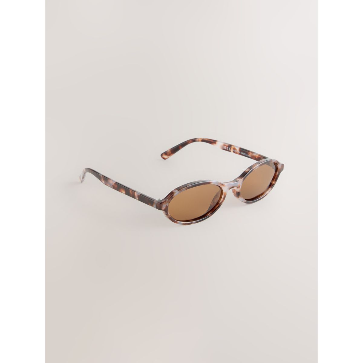 Lunettes de soleil ovales brun écaille de tortue, NEXT