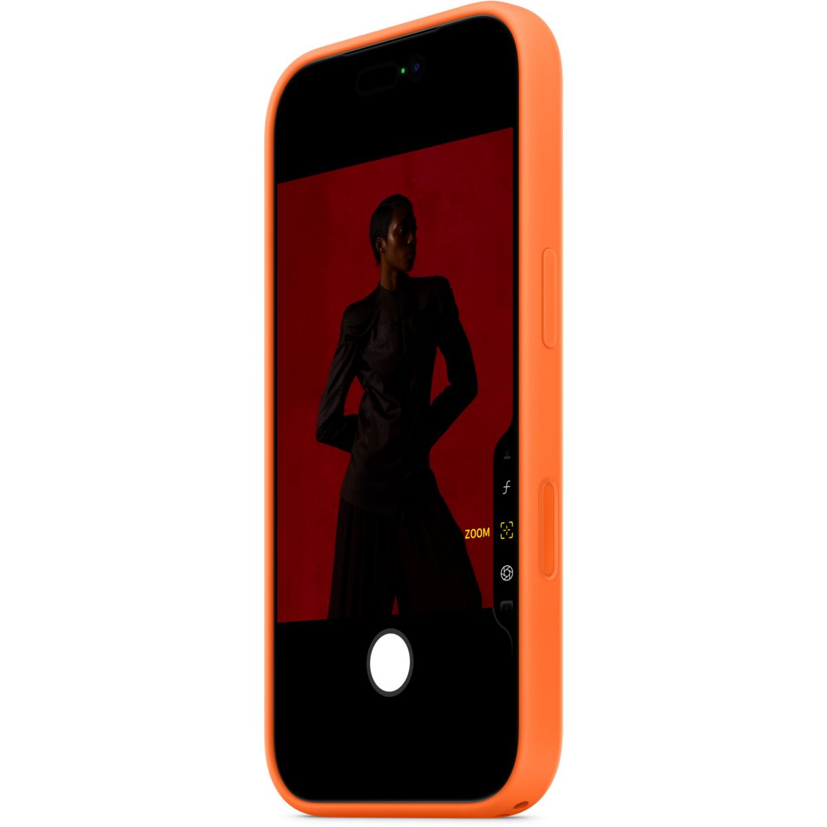 Coque iPhone 17 Pro MagSafe silicone Orange couleur unique, APPLE