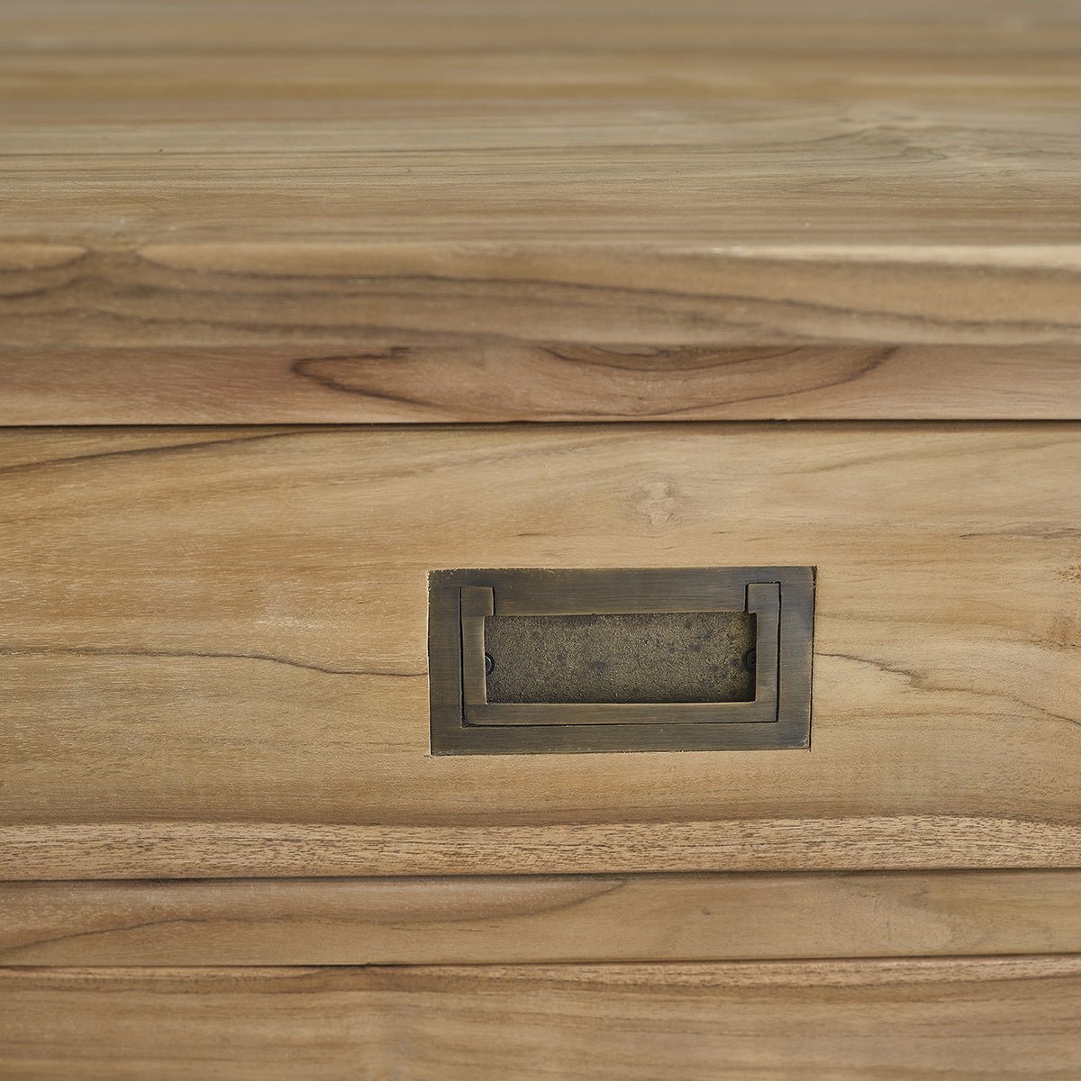 Commode en teck massif 150 cm 3 portes 3 tiroirs BOSTON naturel, BERAH GETAH