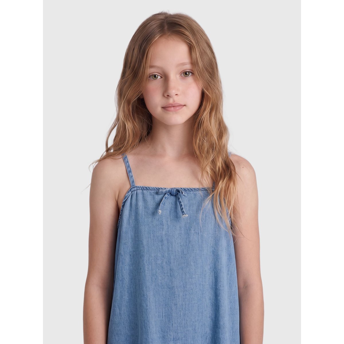 Robe En Denim medium blue denim 1, KIDS ONLY