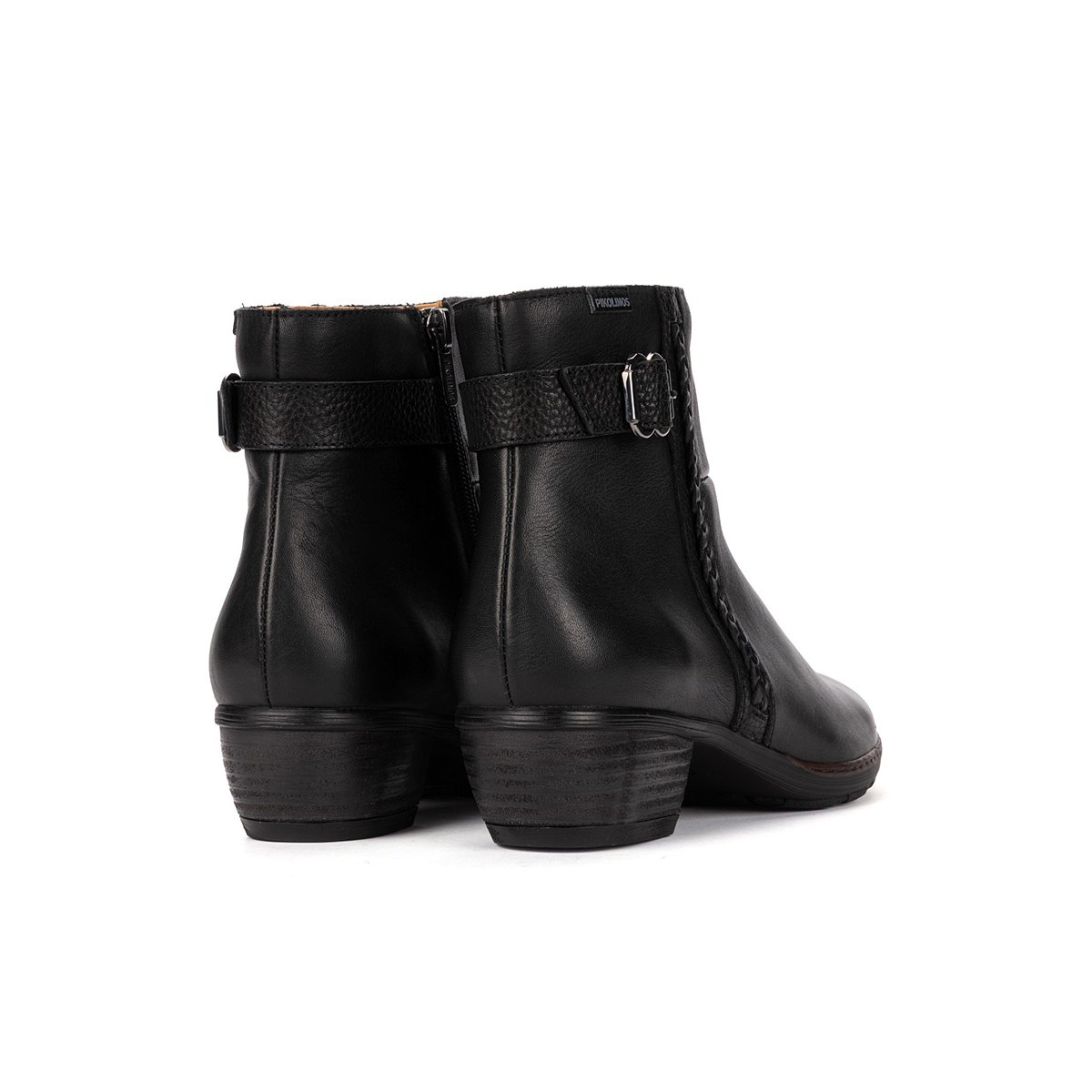 Bottines à talon cuir Utiel black, PIKOLINOS