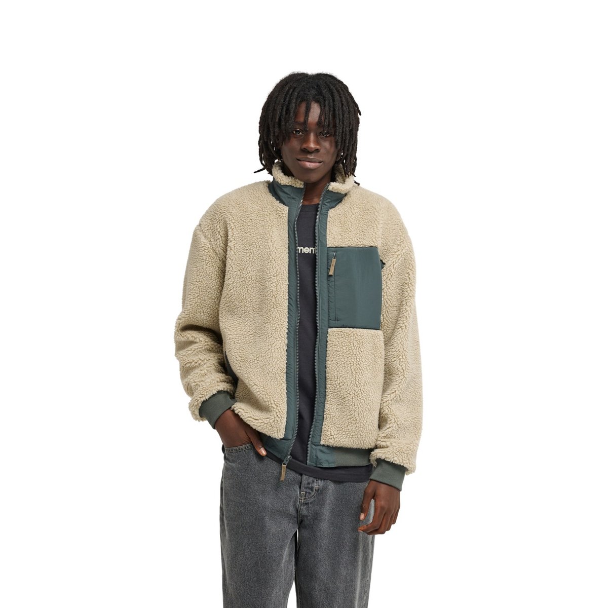 Veste Sherpa OAK SHERPA beige oat milk, ELEMENT