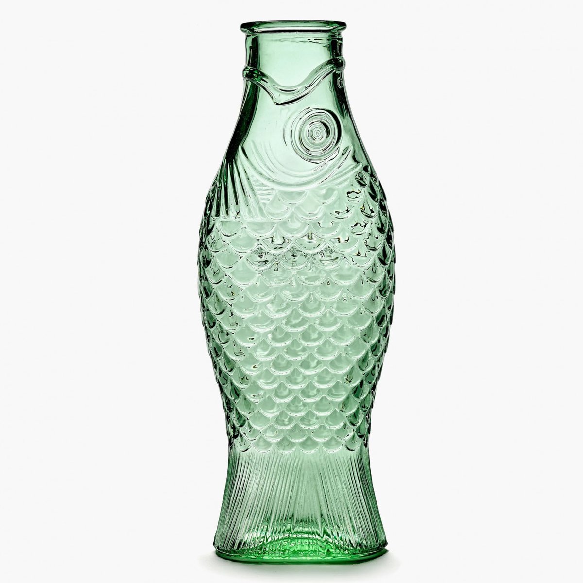 Carafe en verre Fish vert, SERAX