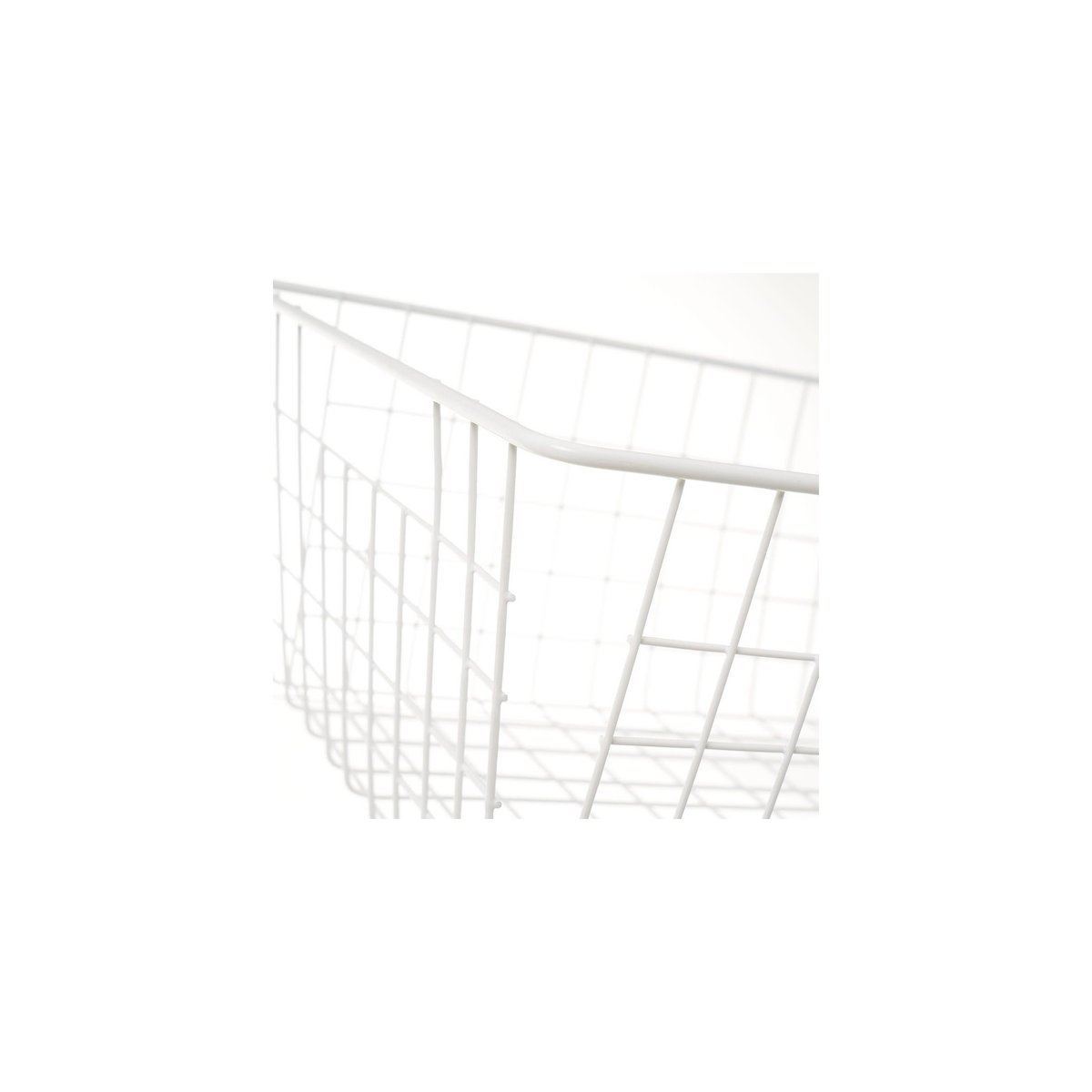 Panier de rangement métal blanc - 28x21.5x11.5cm blanc, WADIGA