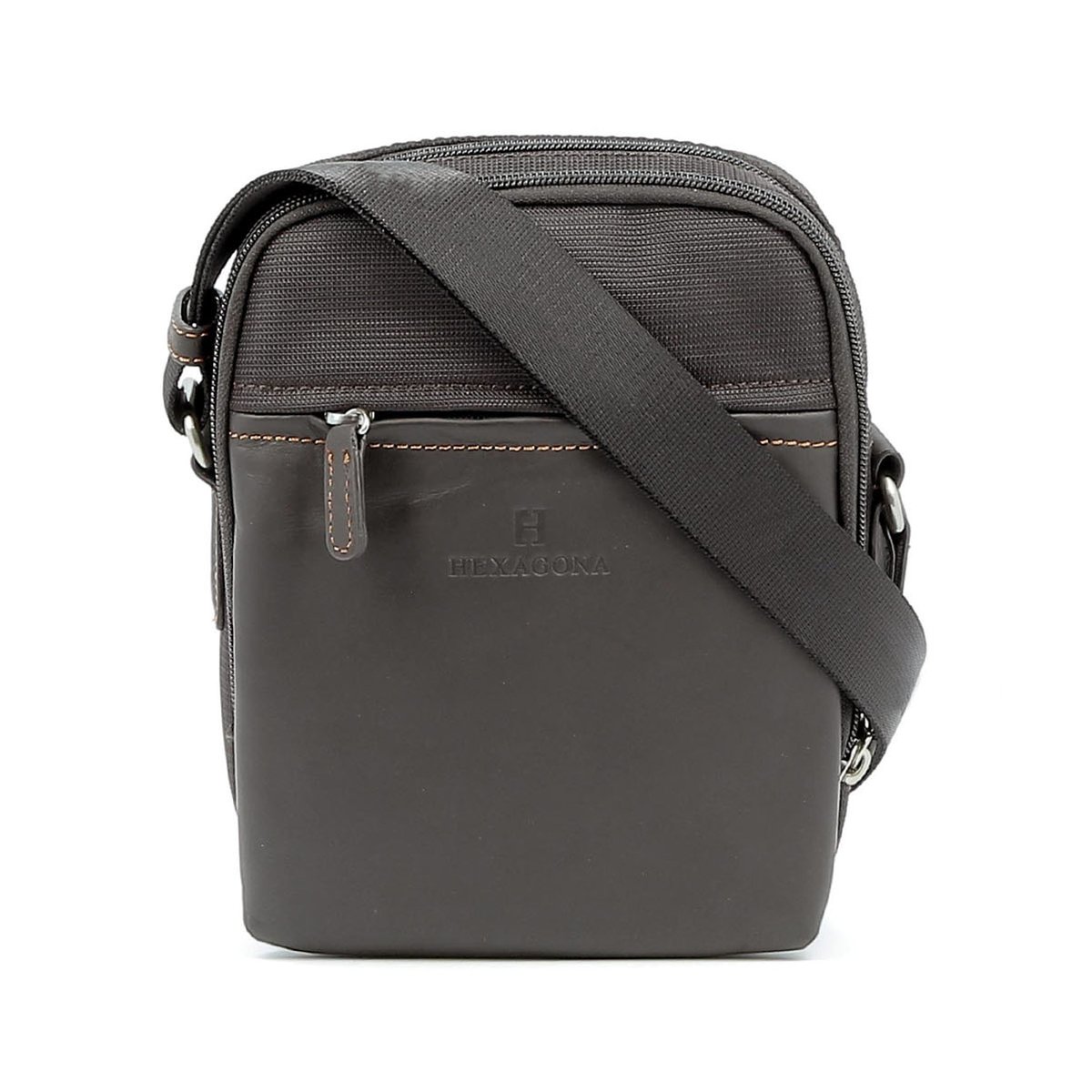 Sacoche TRAVEL marron, HEXAGONA