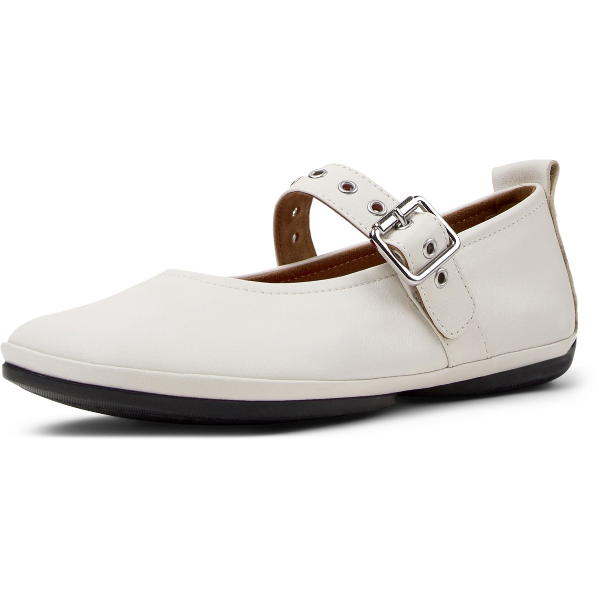 Ballerines Right Nina Smooth Leather blanc naturel, CAMPER
