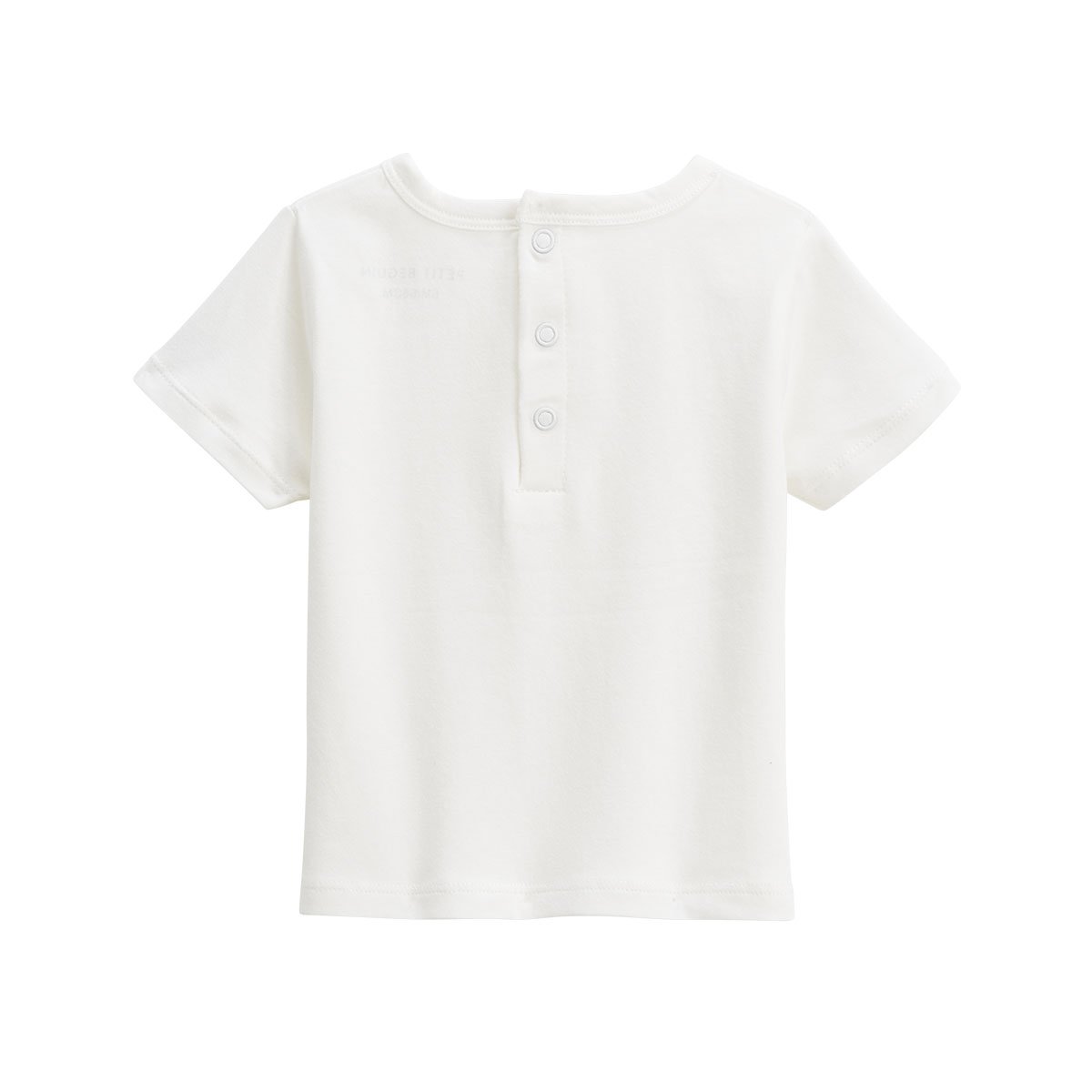 Ensemble salopette bébé et t-shirt Auguste sable, PETIT BEGUIN