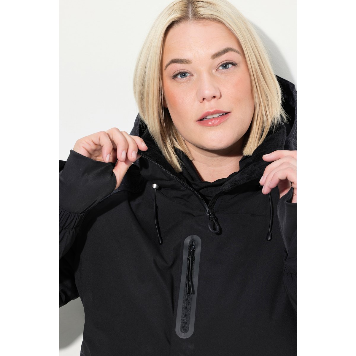 Veste technique HYPRAR, tissu imperméable noir, ULLA POPKEN
