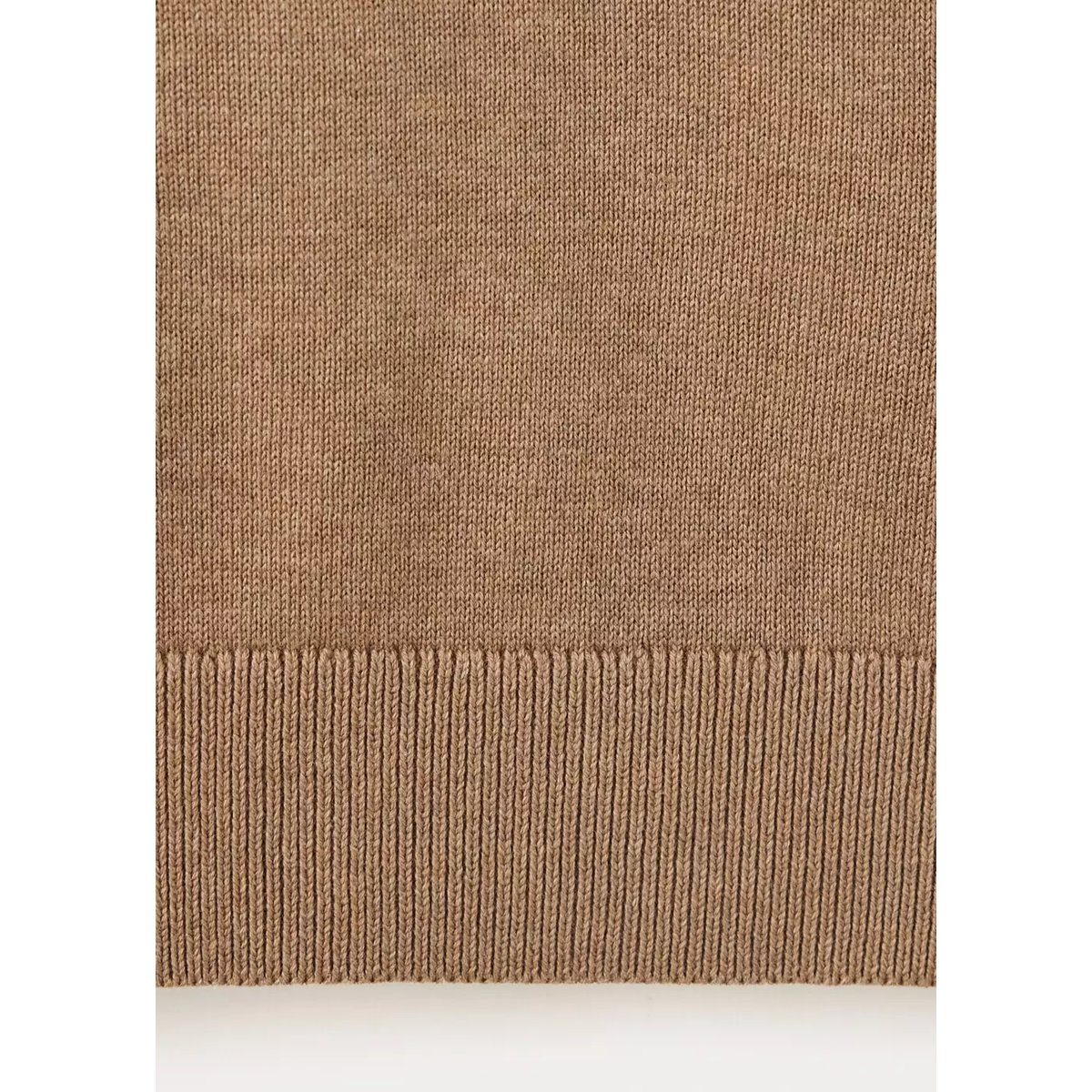Pull col montant zip tabac, MANGO TEEN