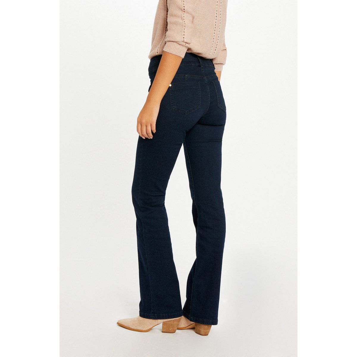 Jeans bootcut taille haute jean brut, MORGAN