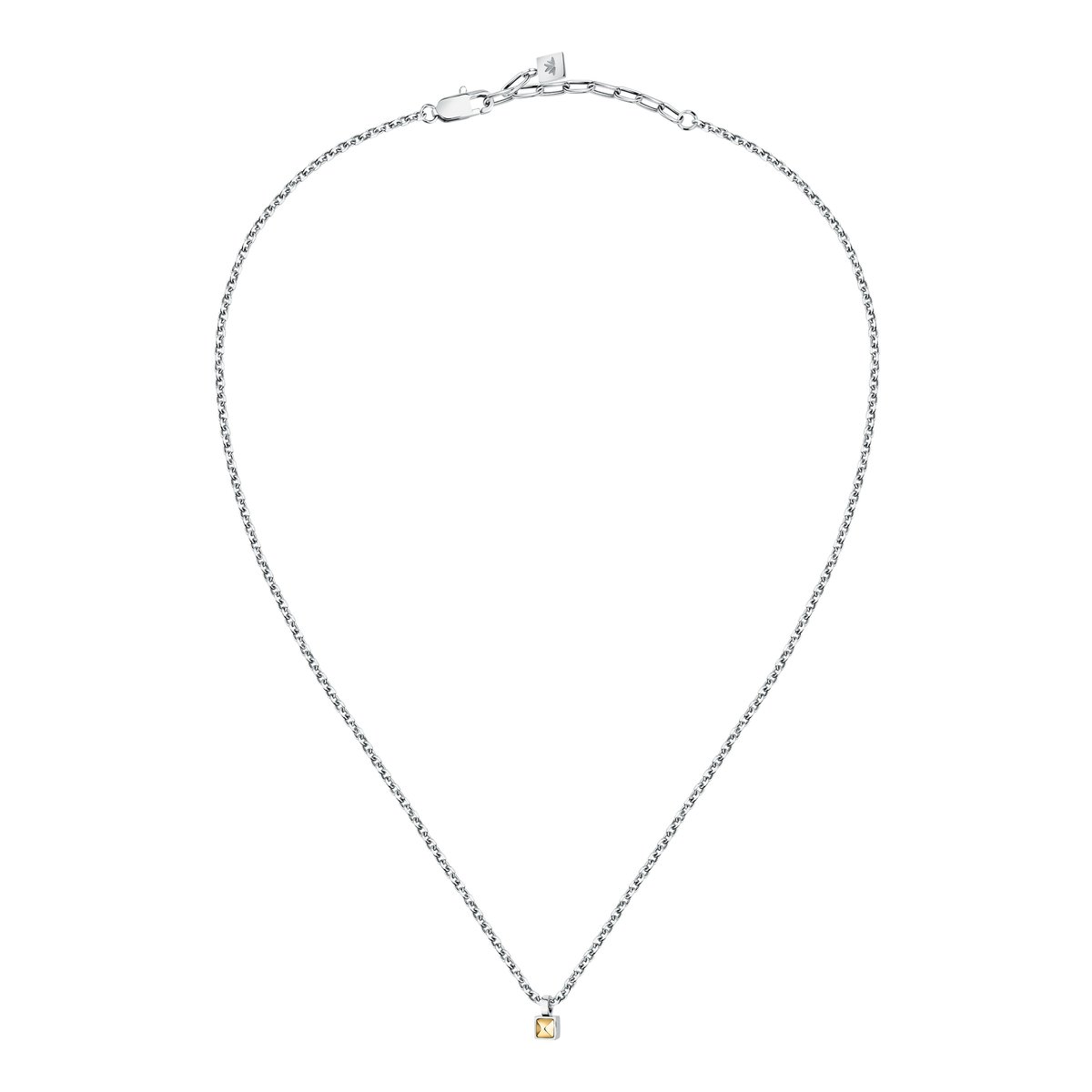 Collier en acier, cristaux, GOLD acier/or, MORELLATO