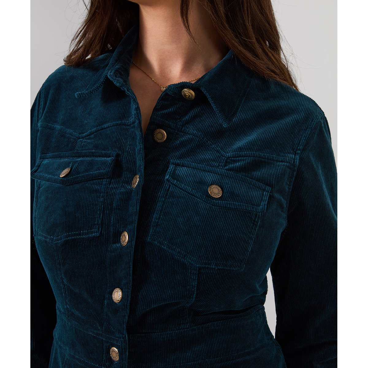 Robe en Velours Côtelé Boutonnée Lucy autres, JOE BROWNS