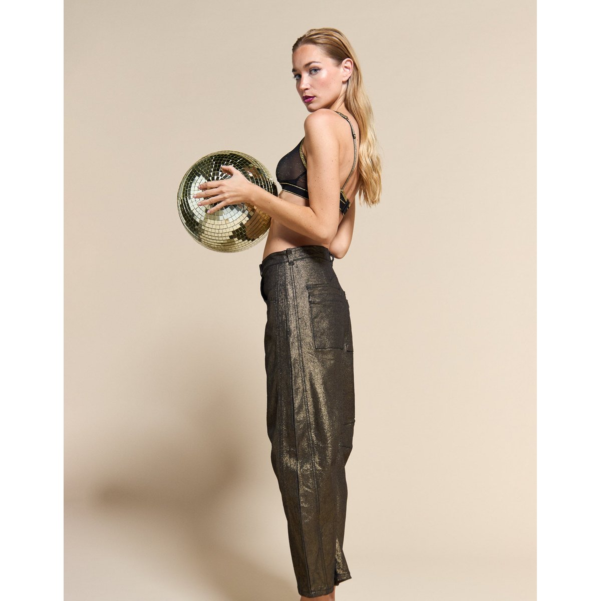 PANTALON BALOON NOLITA noir, PULLIN