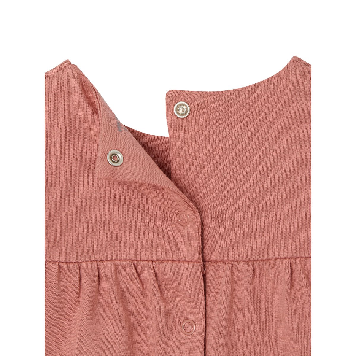 T-shirt bébé motif à l'encre gonflante bois de rose, VERTBAUDET