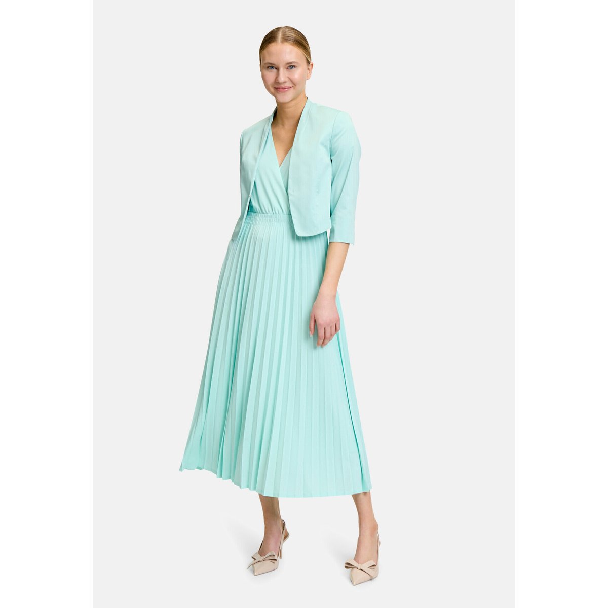 Boléro unicolore pastel turquoise, BETTY & CO