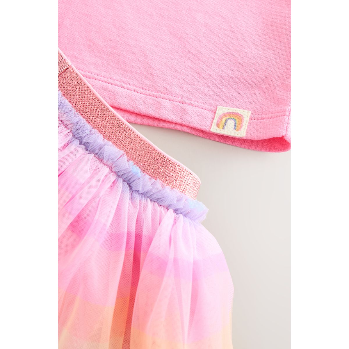 Ensemble tutu et haut arc-en-ciel/rose, NEXT
