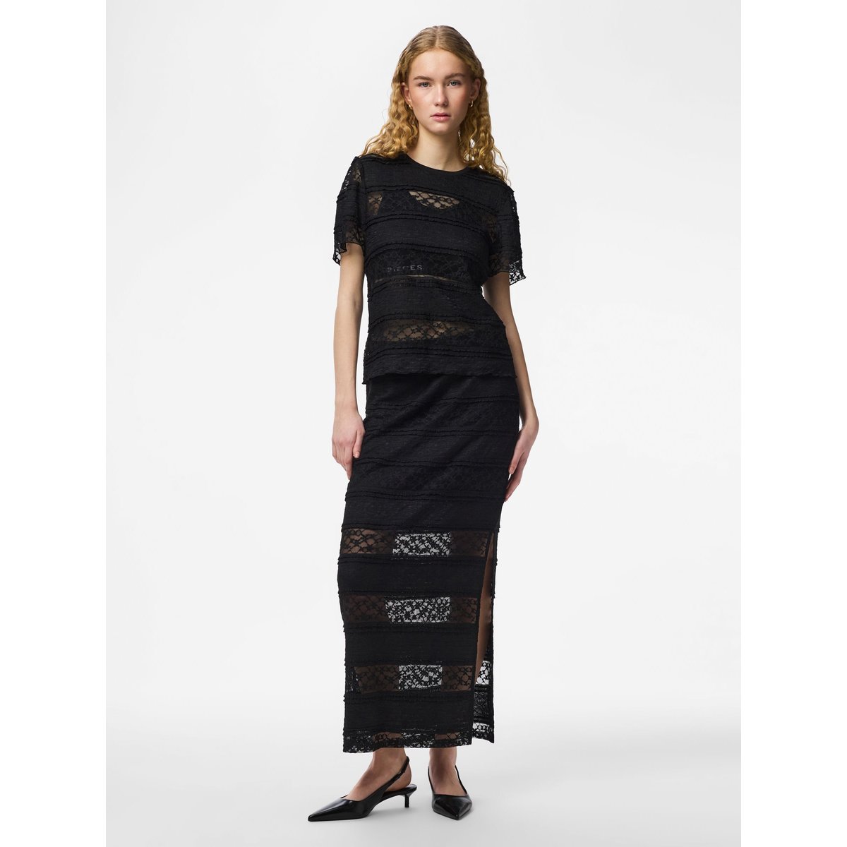 Jupe Longue noir - black1, PIECES