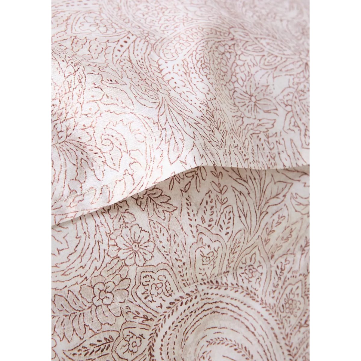 Taie d'oreiller 100 % percale de coton 60 x 60 cm cognac, MANGO HOME