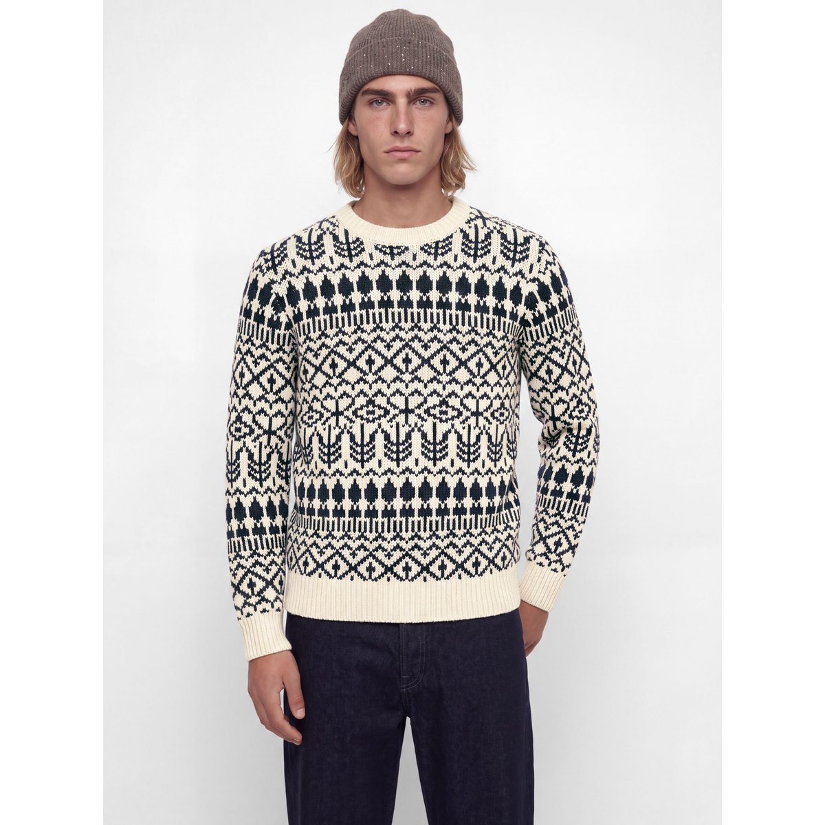 Pull En Maille blanche - parchment 1, JACK & JONES