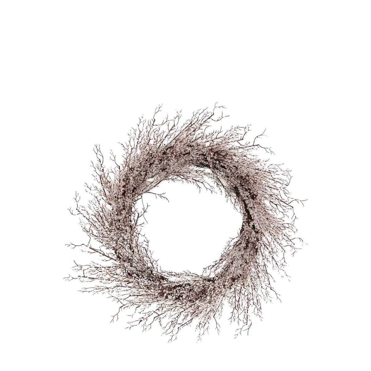 60cm Frosted Twig Wreath brown , ÉDITÉ
