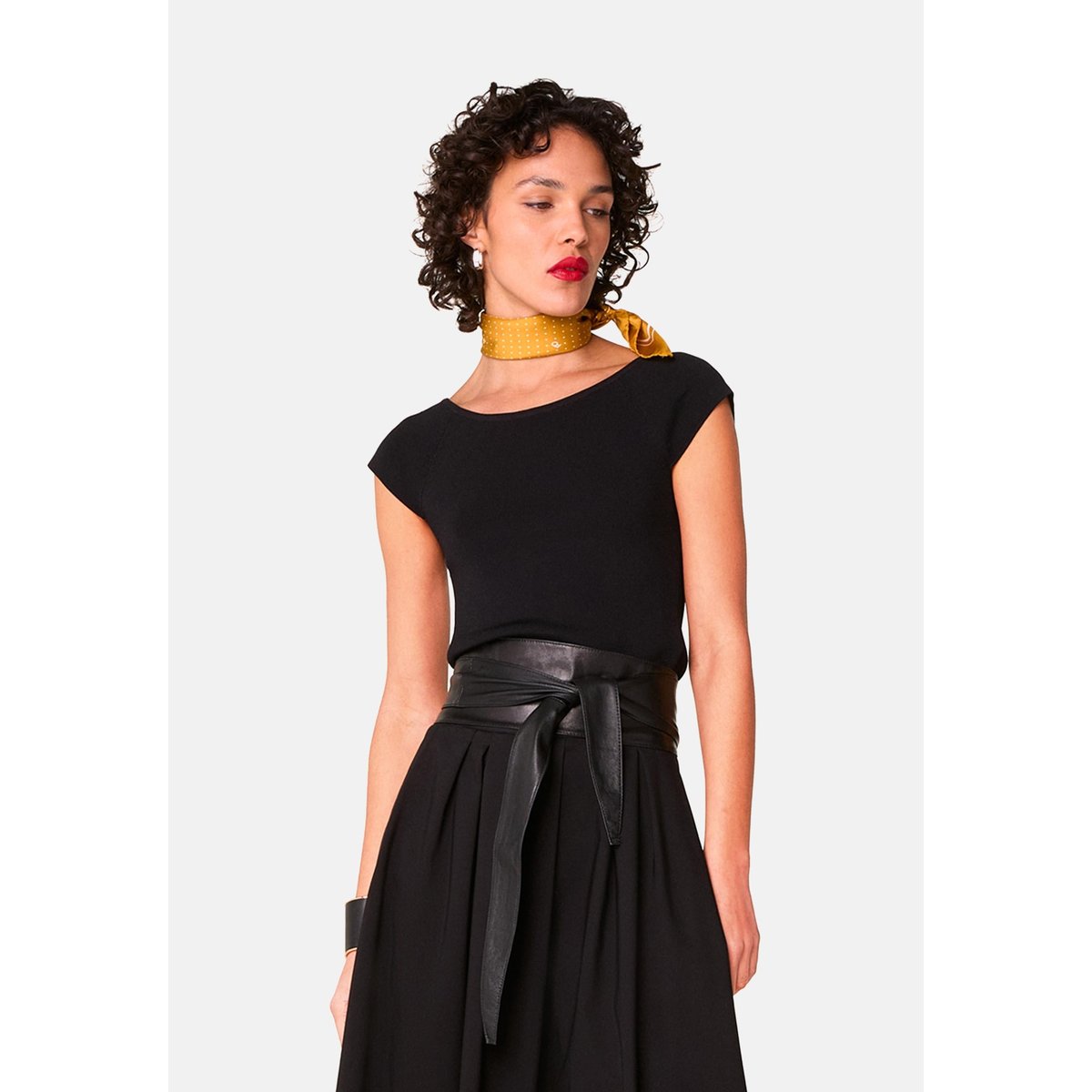 Top encolure bateau noir, RODIER