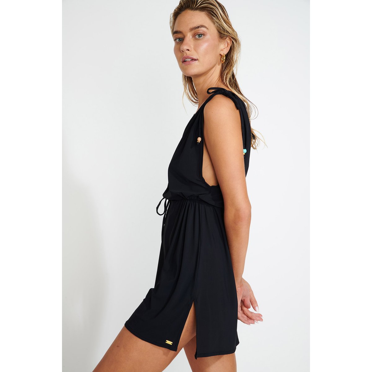 Tunique beachwear Wesley - PERLINA noir, BANANA MOON