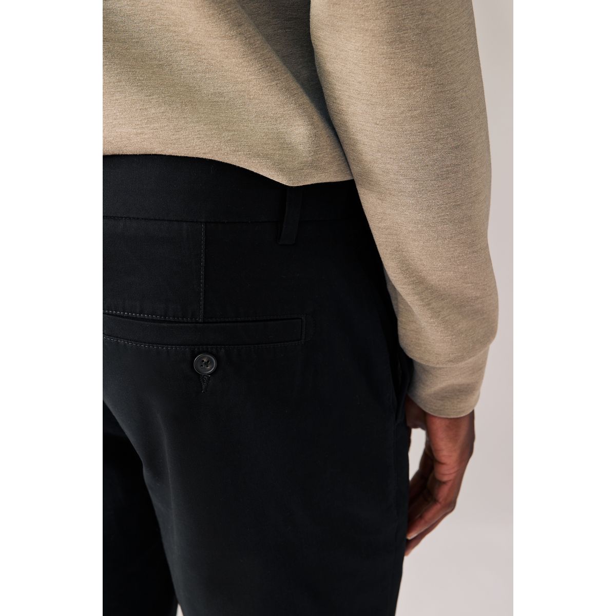 Short chino stretch noir, NEXT