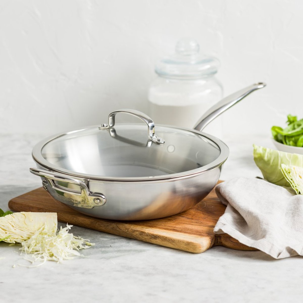 Wok Première 5Ply 30 cm argent / métallique, GREENPAN