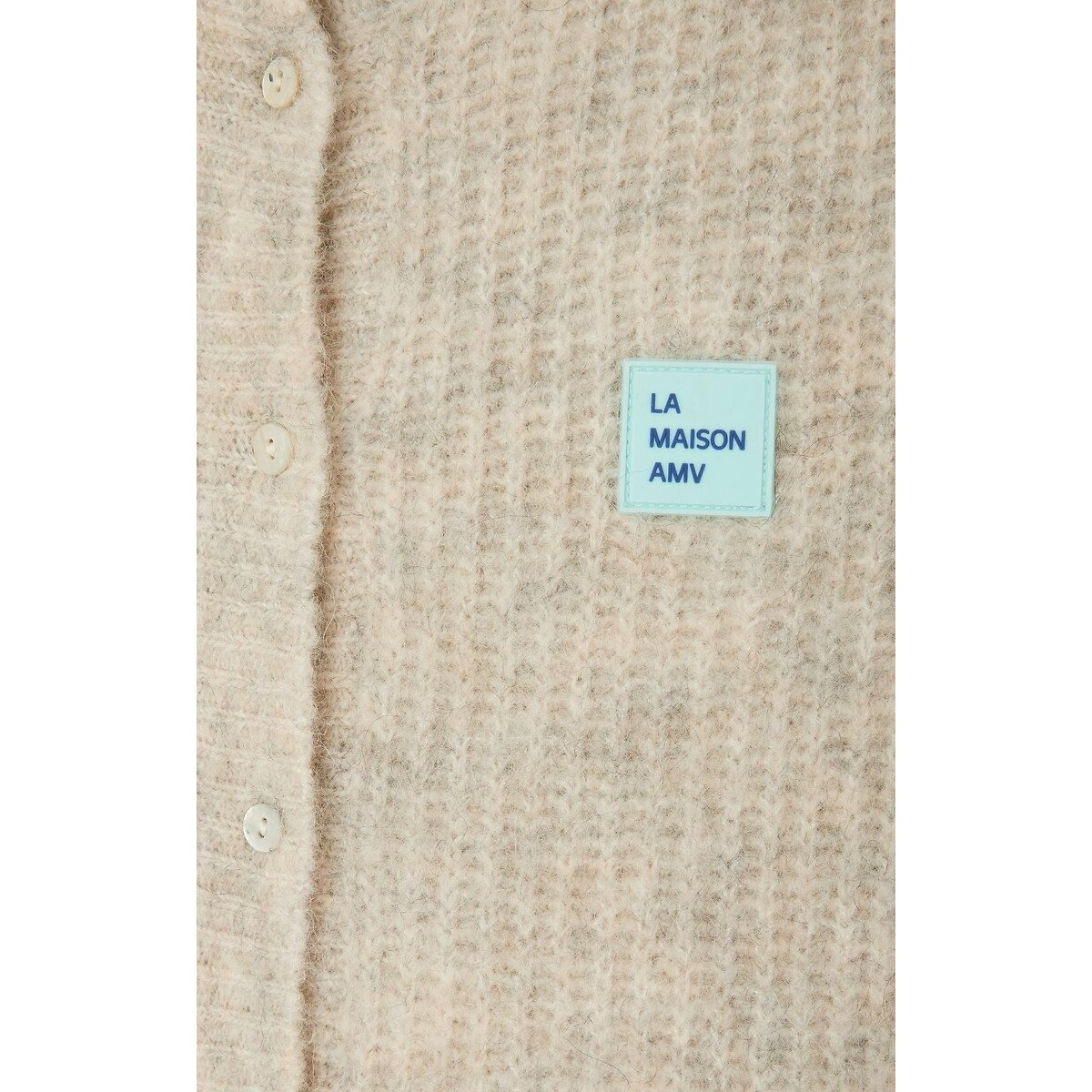 Gilet senza maniche girocollo EAST beige chiné, AMERICAN VINTAGE