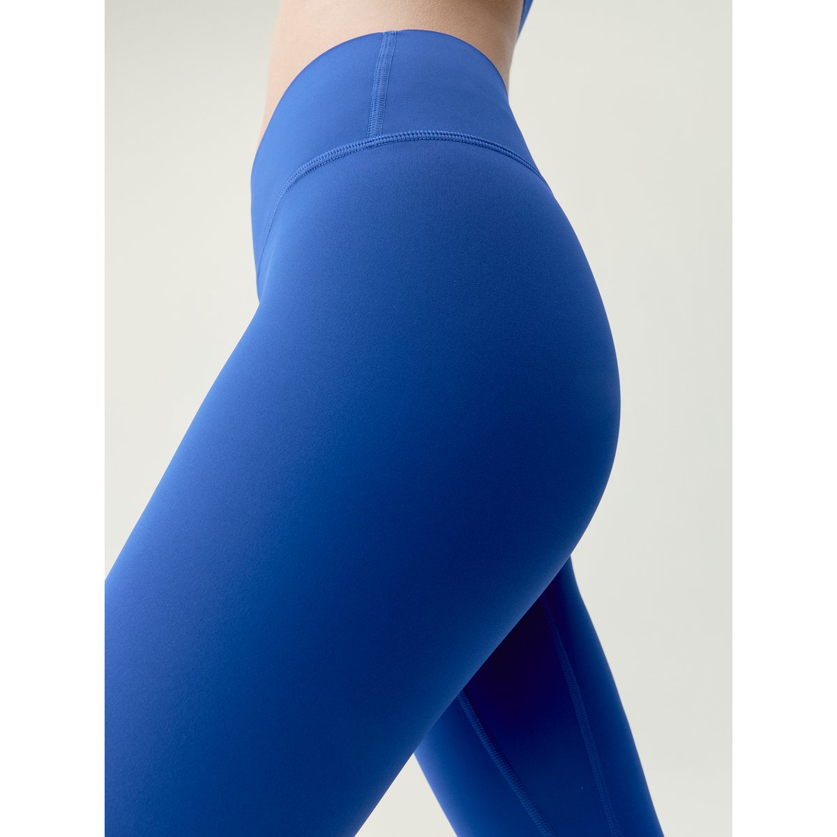 Legging de sport femme Elan Taille mi-haute séchage rapide bleu royal, BORN