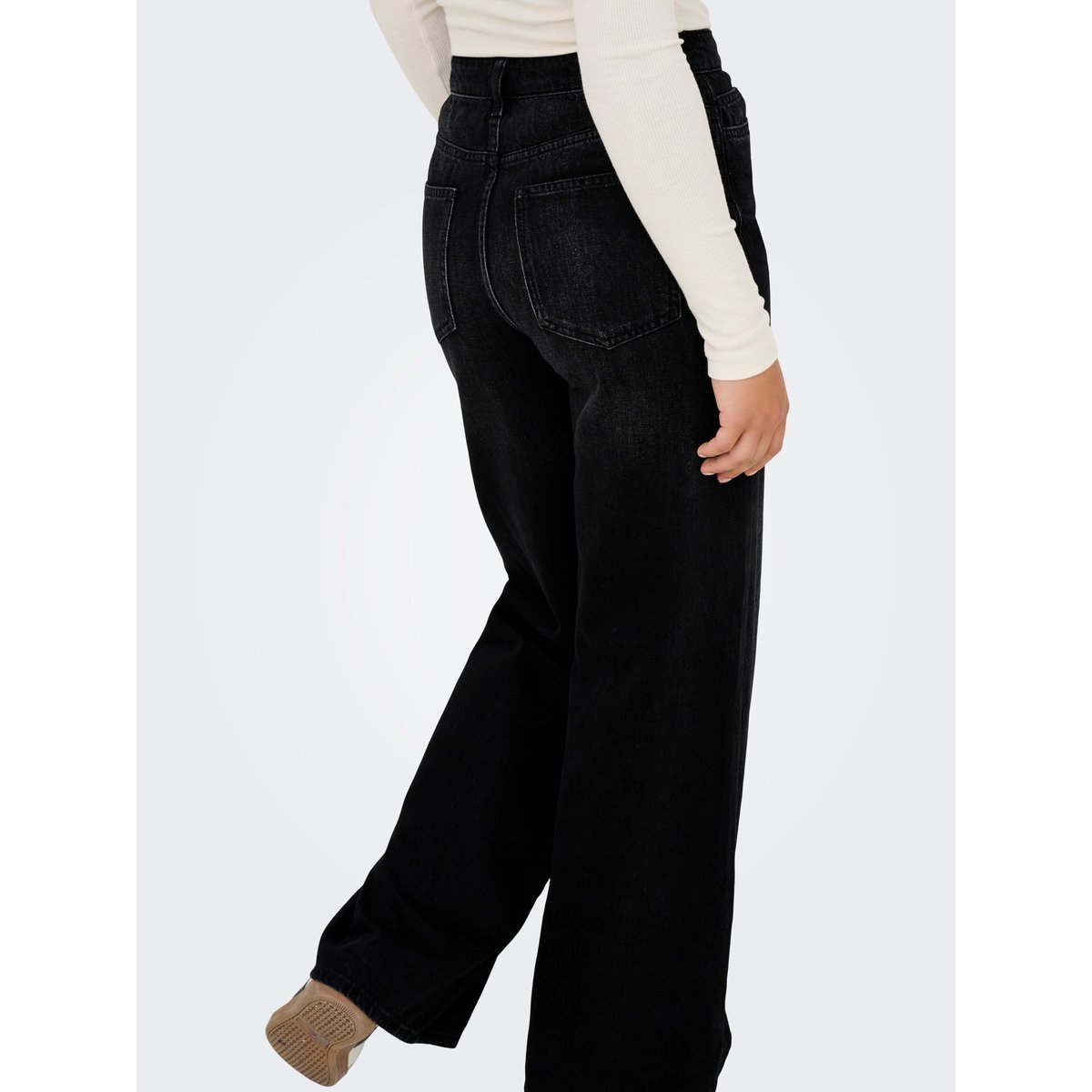 Jean À Jambe Large black denim, JDY