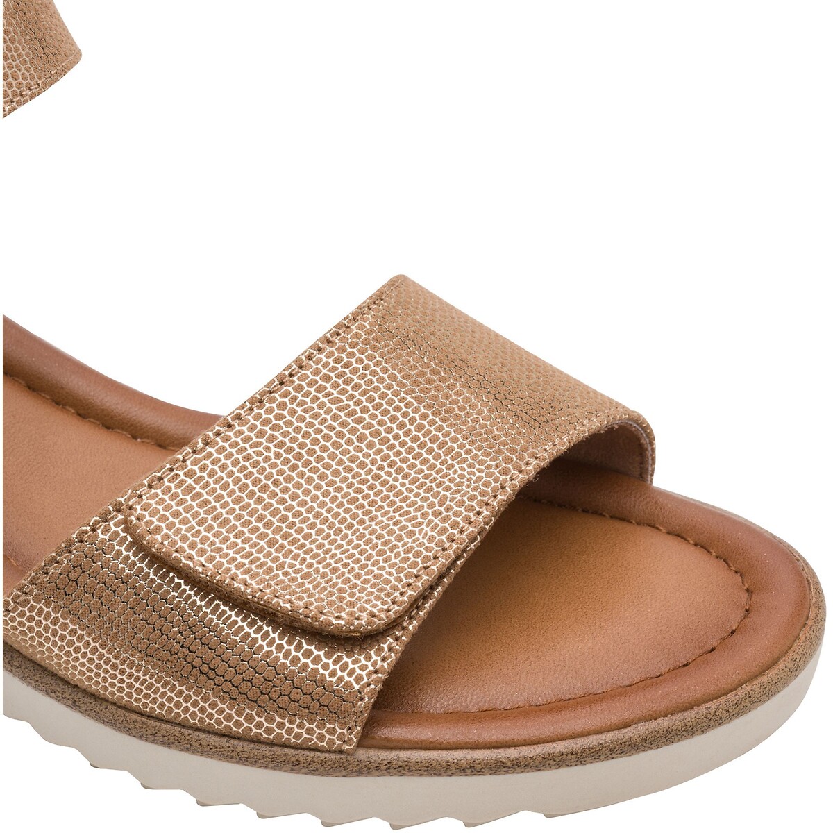 Adjustable Wedge Sandals taupe, TAMARIS
