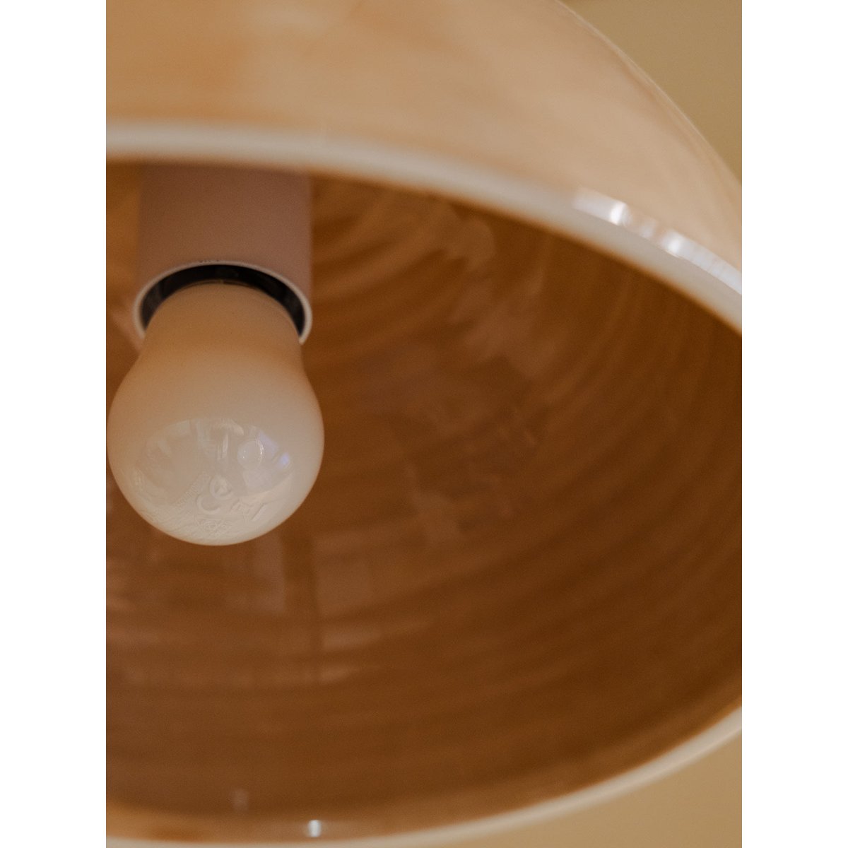 Lampe baladeuse en céramique beige Paulette N°105 - Bon état v020147, DEBONGOUT