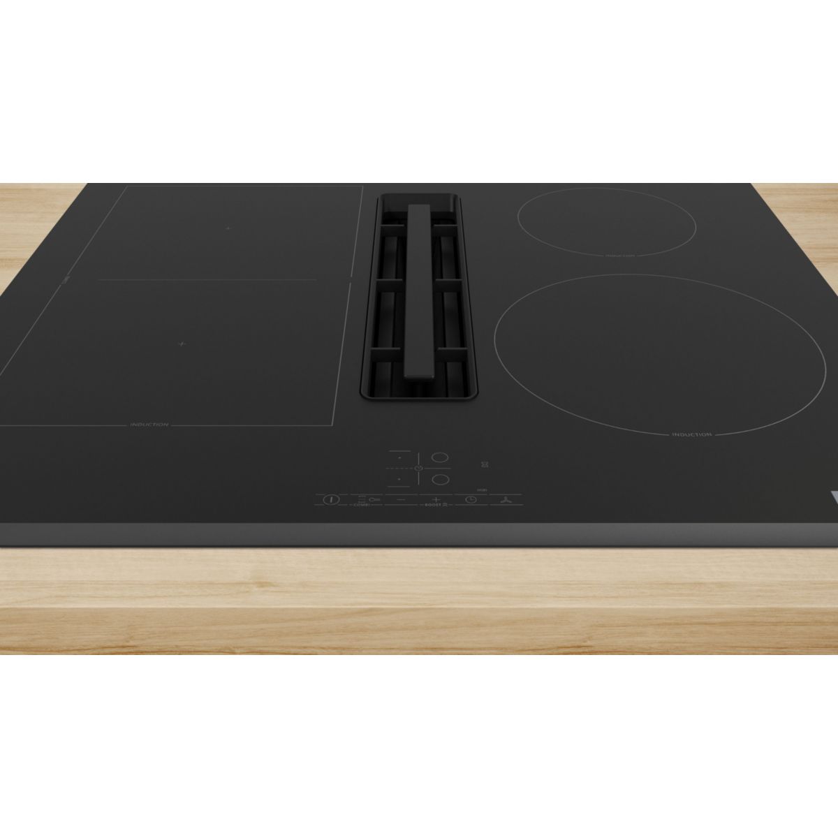 Plaque induction aspirante PVS63SB16F, SERINITY, CombiZone couleur unique, BOSCH