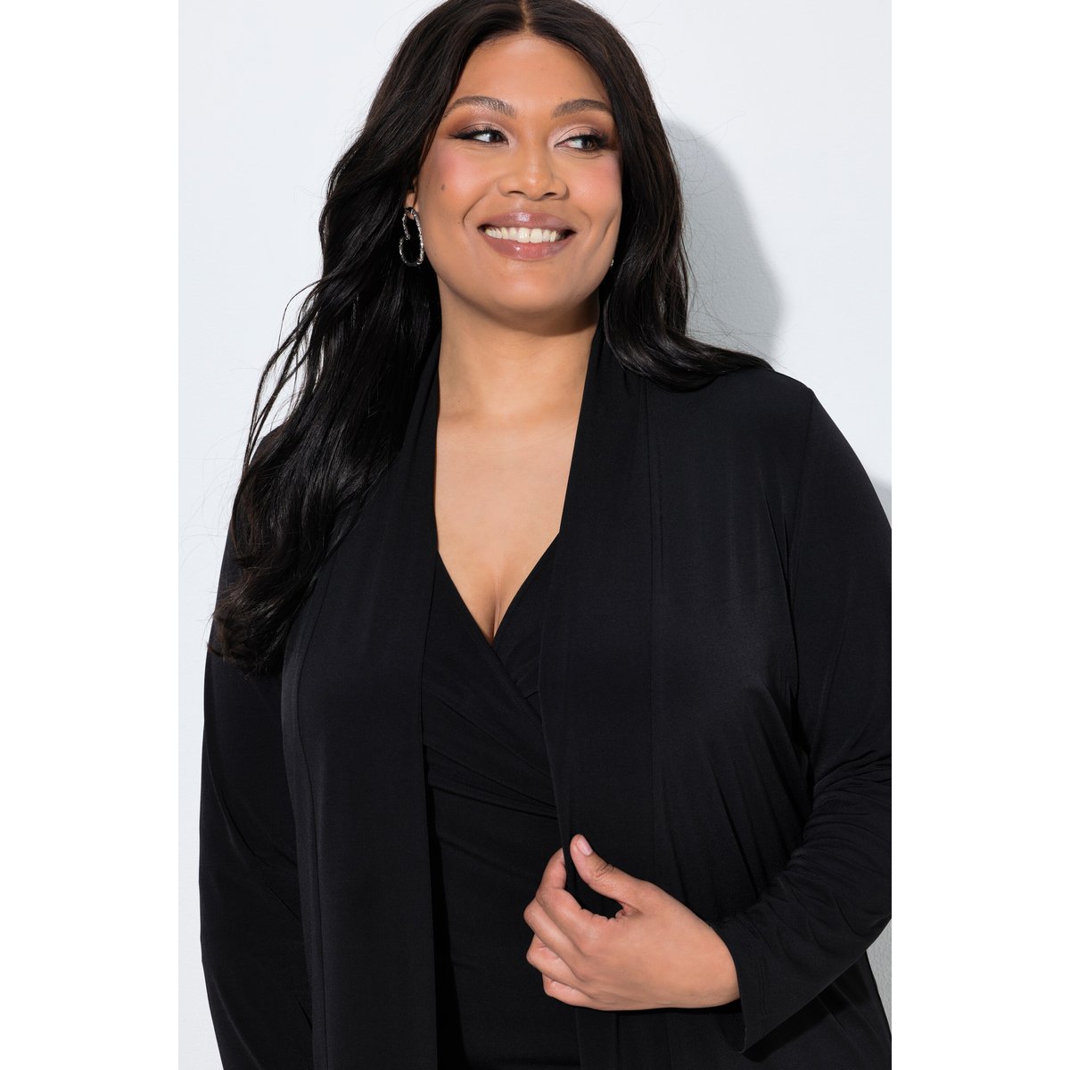 Veste en jersey noir, ULLA POPKEN