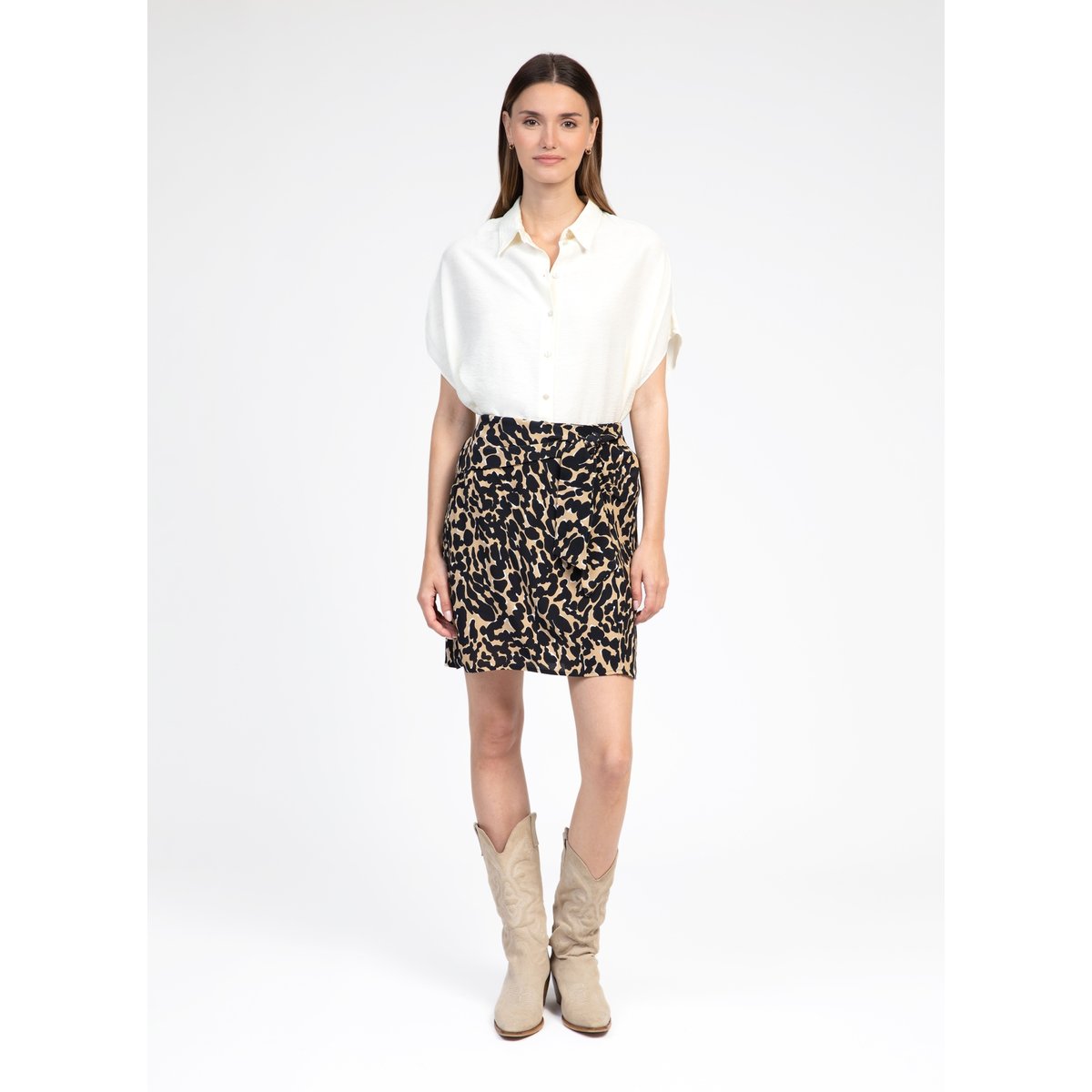 JUPE GABRILA bongo noisette animal, AN'GE