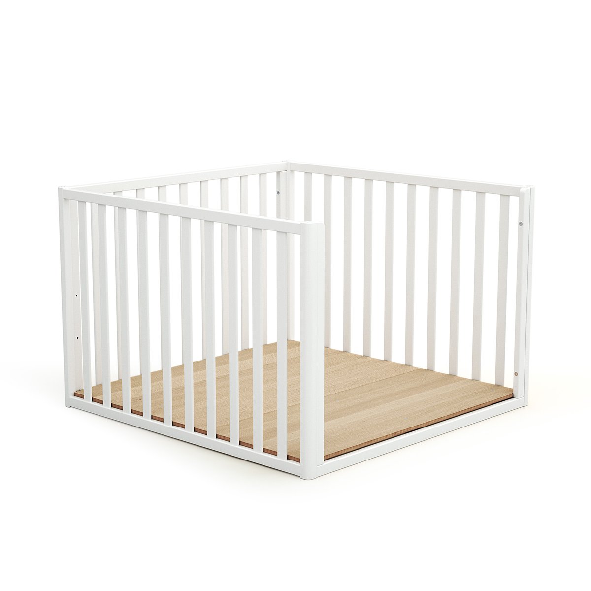 Parc bébé évolutif en bois KASA blanc, JURABABY