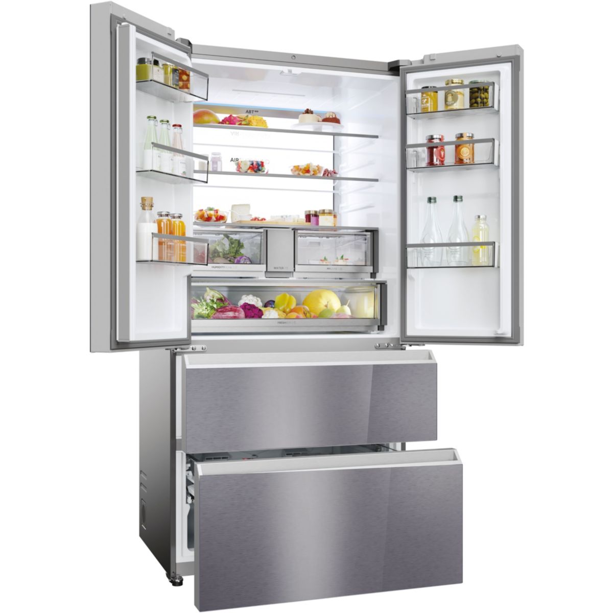 Réfrigérateur multi portes HFR79F19EFGK couleur unique, HAIER
