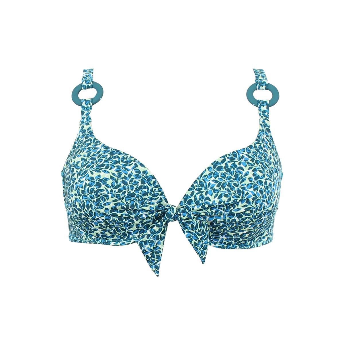 Haut de maillot balconnet YUCATAN vert, LAURA BY JANINE ROBIN