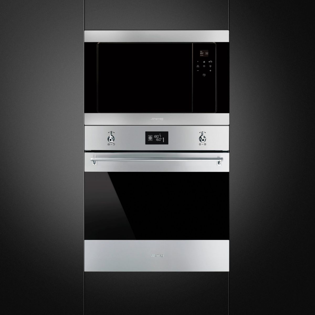 Micro ondes grill encastrable FMI320X2 couleur unique, SMEG