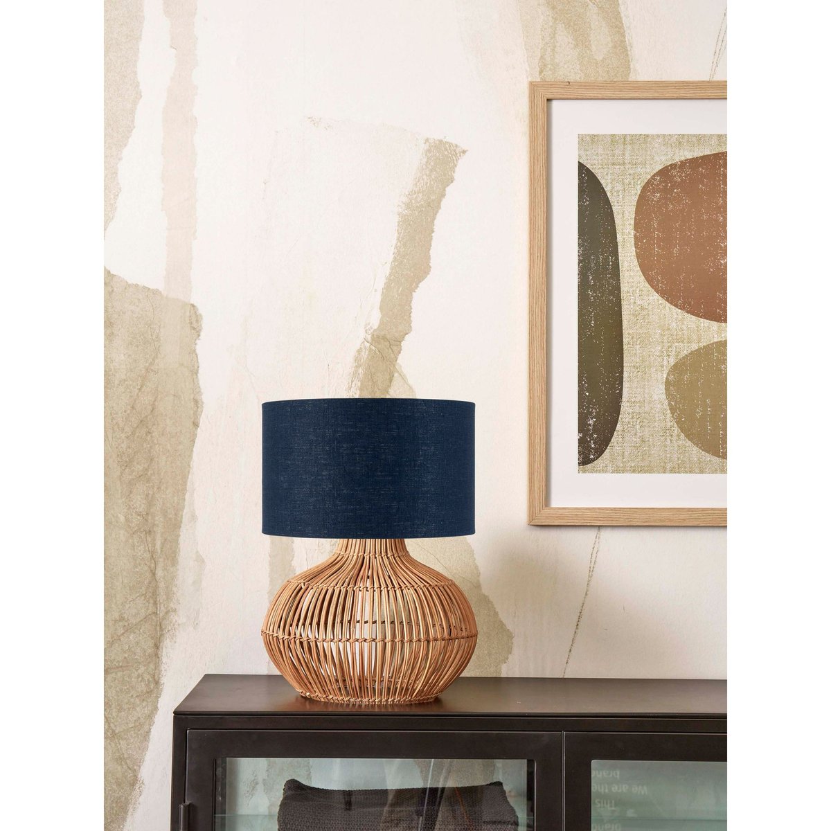 Lampe De Table Lin KALAHARI denim, GOOD & MOJO