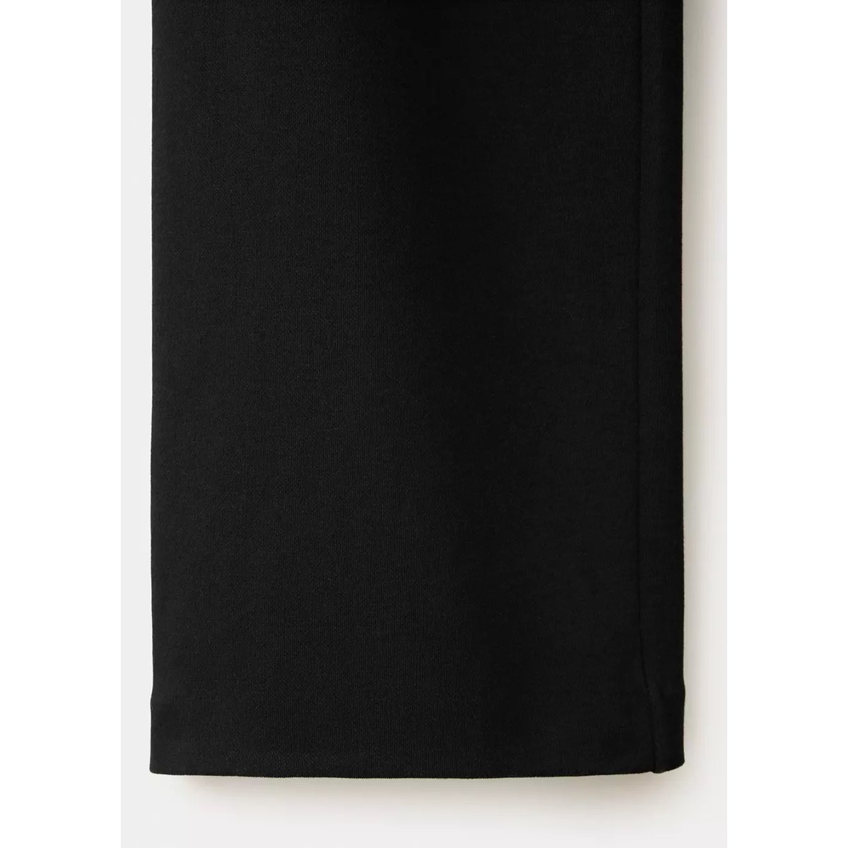 Pantalon droit maille fine noir, MANGO