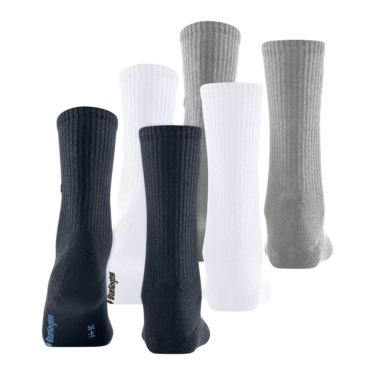 Chaussettes Crew 3-Pack marin, BURLINGTON