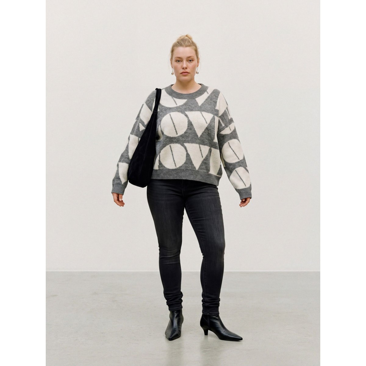 Pull medium grey melange 1, VERO MODA