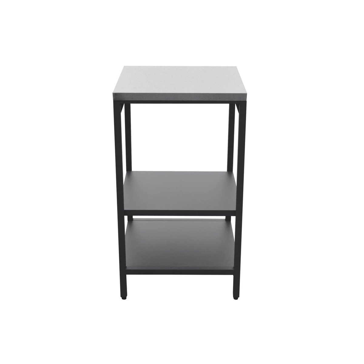 Cuisine d'extérieure 3 modules avec barbecue charbon de bois sur pieds, 2 étagères et thermomètre NAXOS BARBECUE CHARBON + 2 MODULES noir, SWEEEK