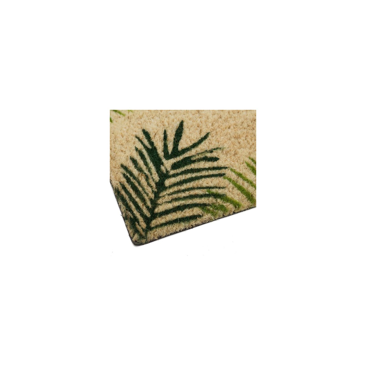 Paillasson Coco Welcome Feuilles - 60x40x1.5cm multicolore, WADIGA