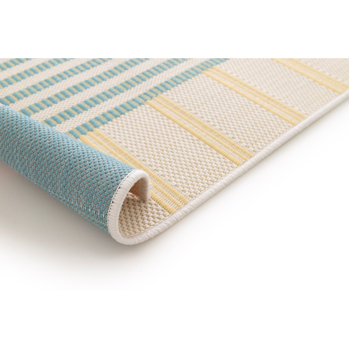 Tapis coloré intérieur extérieur BIARRITZ jaune naturel, AFK LIVING