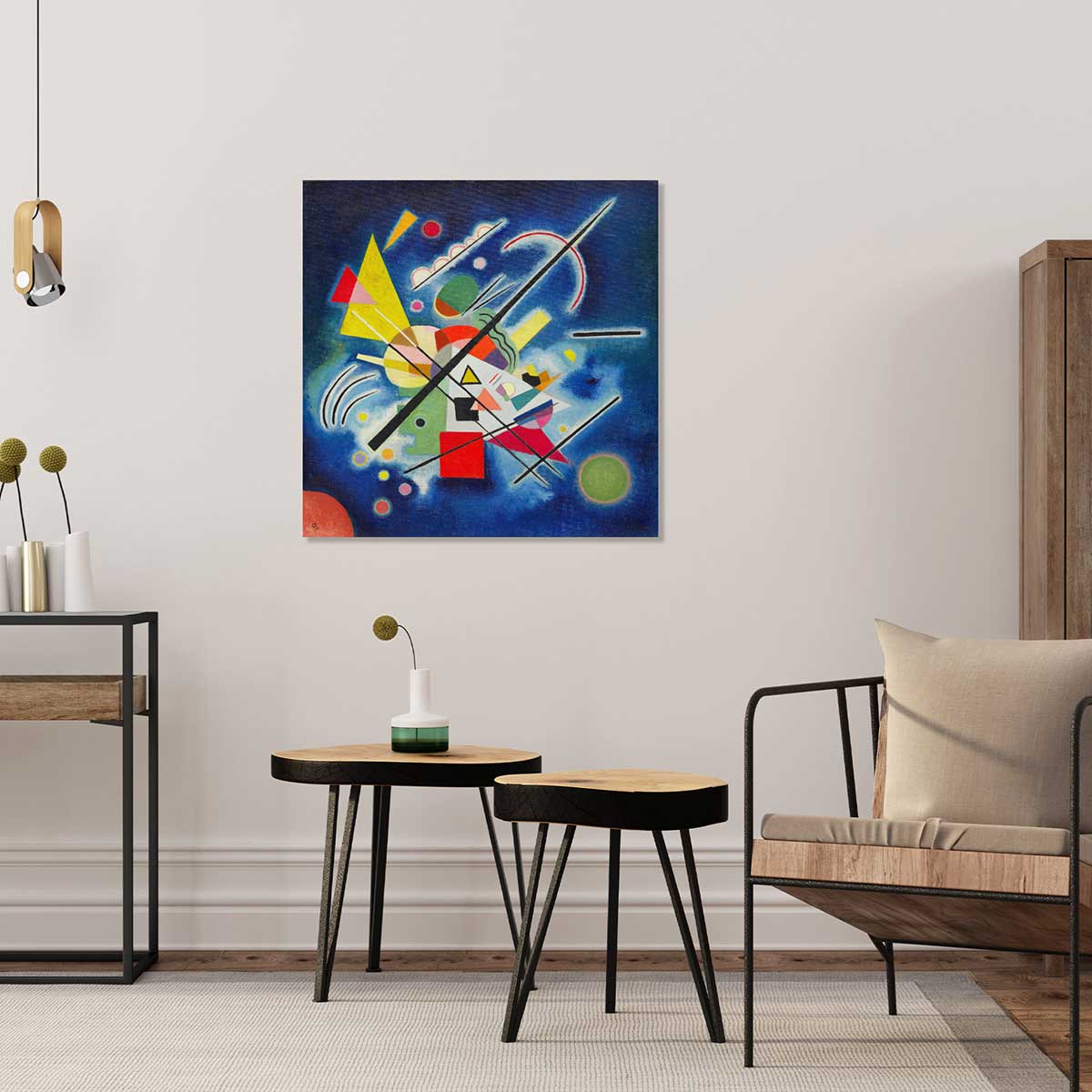 Tableau célèbre Kandinsky Blue Painting tableau alu dibond, HEXOA