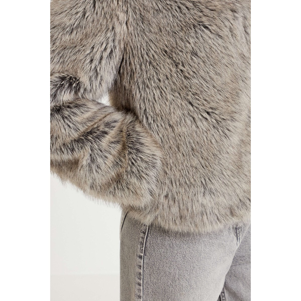 Veste courte gris clair, CACHE CACHE