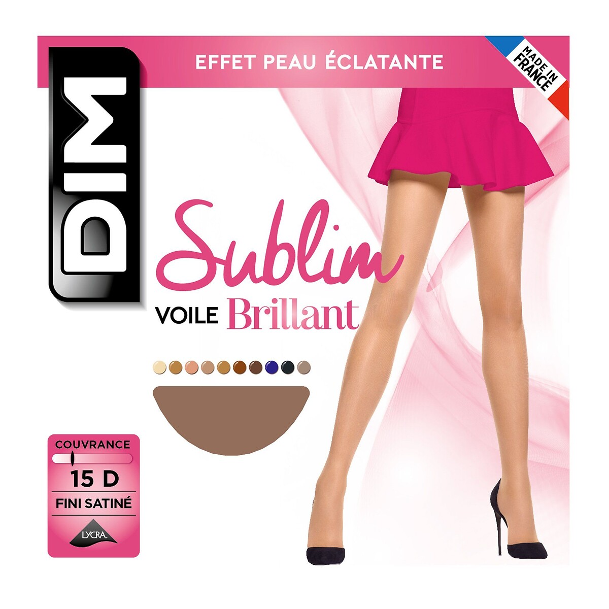 Collants em voile brilhante Sublim 15 deniers gazela, DIM